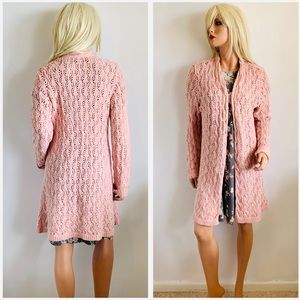 Leo & Nicole Crochet Sweater Coat